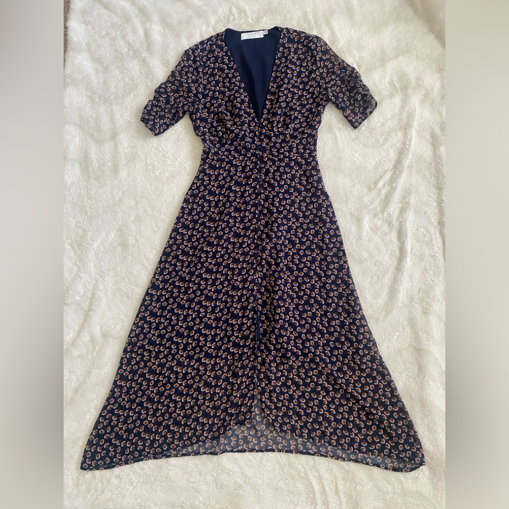 ASTR the Label Romantic Floral Midi Dress Button Down